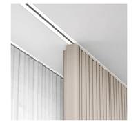 Concealed Curtain Track System 2.2mWhite Ceiling Rail for Smooth Sliding Drapery Invisible Design Ideal for Modern Interiors & Home Decor