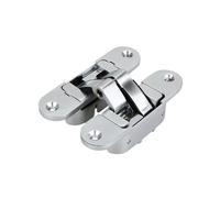 Concealed Door Hinges 2 Pcs Heavy Duty Aluminum Alloy Invisible Muted Door Hinges Adjustable Butt Hinge 125 Degree Swing Concealed Enduring