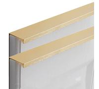 Concealed Drawer Handles, Cabinet Handle DrawerHandles Furniture Gate Hardware Knobs Gold 2 Pieces (Overall Length 1200mm)