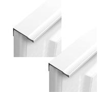 Concealed Drawer Handles, Finger Edge Pull DrawerHandles Furniture Gate Knobs Porcelain White 2 Pieces(Hole Distance 64mm)