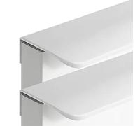 Concealed Drawer Handles, Kitchen Handles Finger Edge Pull DrawerHandles Furniture Knobs White 2 Pieces(Overall Length 1000mm)