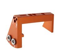 Concealed Drawer Slide Drilling Guide, Aluminum Alloy Angle Guide, 6mm and 2.5mm Center Positioning Drill bits, Limit Ring, and hex Wrench