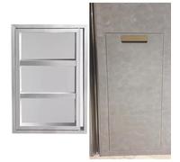 Concealed Drywall Access Door with Click Open/Close Mechanism, Tileable Panel for Plumbing, Electrical, and Bathroom Wall Access