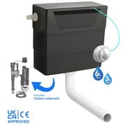 Toilet Concealed Cistern Dual Flush Top/Front Access Flush Plate 3/6 Litres