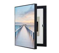 Concealed Electrical Panel Cover, Left-Hinged Access, Decorative Fuse Box Screen, Artistic Distribution Board Front, Removable Wall-Mounted Utility Box Decor