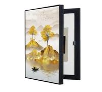 Concealed Electrical Panel Cover, Left-Hinged Access, Decorative Fuse Box Screen, Artistic Distribution Board Front, Removable Wall-Mounted Utility Box Decor