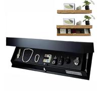 Concealed Floating Gun Safe with Secret Compartment - Wall-Mounted Storage Solution for Weapons, Compact Design for Living Room, Office & Bedroom