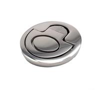Concealed Flush Pull Handle 50.8mm Diameter Marine Grade Stainless Steel Round Recessed Door Pull for Cabinets Drawers Boat Deck Hatch and Yacht