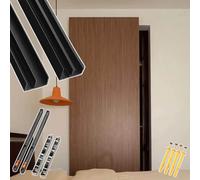 Concealed Ghost Sliding Track Kit, Soft Close Hardware for Closet Doors, 57.5in Rail Wall Mounted