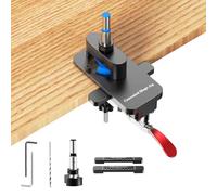 Concealed Hinge Jig 26mm & 35mm Metal Cabinet Door Hinge Jig Hole Hole with Quick Clamp for Woodworking Cabinet Door Hinges Installation Tool Hardware