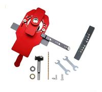 Concealed Hinge Jig for 35mm Cup Hinges, Quick-Clamp Drilling Guide Locator Tool for Cabinet Door Mounting, Compatible with Various Board Thicknes(A)