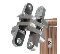 Concealed Hinges - 180 Degree Invisible Door Hardware, Zinc Alloy Cabinet Hinge, Hidden Mount Fitting with Smooth Opening Motion and Durable Structure | Cabinet Hinges for Cupboard Bookcase Bathroom