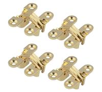 Concealed Hinges, Hidden Hinges, Cross Hinges, Invisible Hinges, Hidden Cross Hinge, 180 Degrees Invisible Folding Door Cross Hinges, for Furniture, Hardware, Wooden Door, Cupboard, Wooden Box,4 Pack