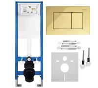 Concealed Installation Frame Rea Slim 024N With Flush Button J Gold Gold