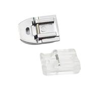 Concealed Invisible Zipper Sewing Machine Presser Foot - Compatible with All Low Shank Snap-On Models Including Singer, Brother, Janome, and More - Durable Metal and Plastic Construction, Pack of 2