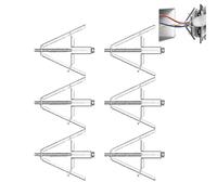 Concealed Junction Box Repair Device - Electrical Outlet Fixing Device with Support Rod, 86/118 Type Wall Box Repair Tool, Adjustable Cassette Repair Device, Electric Socket Repair Kit (6PCS)
