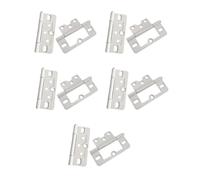 Concealed Kitchen Cabinet Door Hinge Set Hinges 10pcs Practical Quiet Without Mortise Required Smooth Rotation for Window Internal Doors(White)