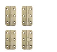 Concealed Kitchen Cabinet Door Hinge Set Hinges 20pcs 2" Open 270 Degree Small Furniture Fitting Home Doors for Window Internal(Brushed Brass)