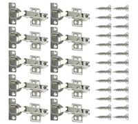 Concealed Kitchen Cabinet Door Hinge Set Hinges 8 Pcs Cold Rolled Steel Hydraulic Damper Buffer Soft Quiet Closing for Face Frame