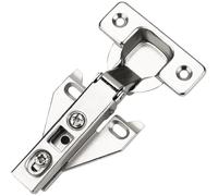 Concealed Kitchen Cabinet Door Hinge Set Hinges 8PCS Brushed Satin Nickel for Face Frame