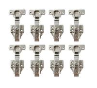 Concealed Kitchen Cabinet Door Hinge Set Hinges 8PCS Cupboards Full Overlay 105° Soft Closing for Furniture Three Way Adjustable Face Frame