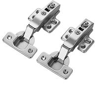 Concealed Kitchen Cabinet Door Hinge Set Hinges 8PCS European Soft Close Full Overlay Heavy-Duty Frameless Adjust for Face Frame