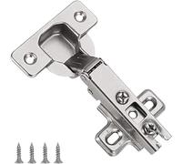 Concealed Kitchen Cabinet Door Hinge Set Hinges 8PCS Repair Plate Cupboard Fixing Mount Tool for Face Frame
