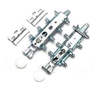 Concealed Kitchen Cabinet Hangers, Tiberham 2Pcs Universal Wall Hanging Bracket, Heavy Duty Kitchen Wall Unit Cabinet Plates, Wall Mounted Cabinet Cupboard Holder Suspension Brackets with Cover Caps