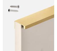 Concealed Kitchen Cupboard Handles Aluminium Furniture Handles Cabinet Handle Invisible Finger Edge Pull Furniture Drawer Hardware Wardrobe Door Handles,1pcs (Gold,Length 800mm)
