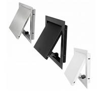 Concealed Magnetic Access Panel in Premium Aluminium - Flush Wall and Ceiling Inspection Hatch for Plasterboard, Easily Hides Unsightly Pipes, Cables, Meters and Fuse Boxes(White,250 x300 mm)