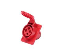Concealed Oblique Socket 3 core 4 core 5 Hole 16A32A Waterproof Aviation Industry Plug Male and Female Docking Three-Phase Electricity(4 core 16A inclined seat)