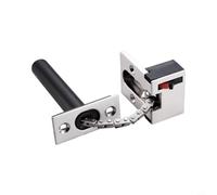 Concealed Security Door Chain Heavy Duty SUS 304 Stainless Steel Mortise | For Rd For Home Apartment For Hotel Anti-Theft Protection With Red Button Release Brushed Silver