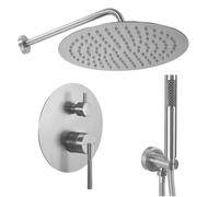Concealed Shower Set Rea Argon + Box Brush Nickel