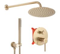 Concealed Shower Set Rea Lungo Brush Gold, Brass