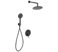 Concealed Shower Set with Rainshower PUELO Black