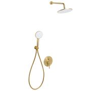 Beliani Concealed Shower Set With Rainshower Puelo Gold