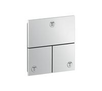 Concealed Shower Tap Axor ShowerSelect ID angled, 3 outlets, flush-mounted Polished Black Chrome 36780330