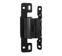 Concealed Side Mounted Hinge for Frameless Invisible Doors, Stainless Steel with 125° Opening Angle, 3D Adjustable Door Hardware with Decorative Cover, Black(Black)