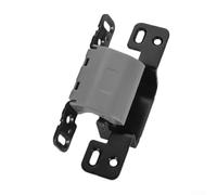 Concealed Side Mounted Hinge for Frameless Invisible Doors, Stainless Steel with 125° Opening Angle, 3D Adjustable Door Hardware with Decorative Cover, Black(gray)