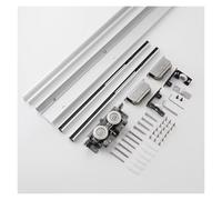 Concealed Sliding Barn Door Hardware Kit - Wall Mount Ghost Door Track with Soft Close & Press to Open Smooth Quiet Rail System for 94cm Doors - Ideal for Modern Homes