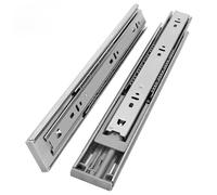 Concealed Soft Drawer Runners, Stainless Steel Three Section Ball Bearing Soft Close Drawer Slides 10-22 Inch Pack of 2(Buffer 10inch 25cm)