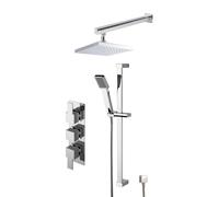 Concealed Square Triple Valve Shower Set - Chrome - Balterley