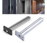 Concealed Tubular Door Closer for Internal Fire Doors, Soft-Close Spring Mechanism up to 50kg, Silver Finish with Matching Screws