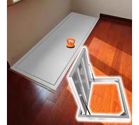 Concealed Wood Floor Access Door for Wine Cel Hidden Emergency Escape Hatch with Suction Cup Opener Custom Size 140x70cm/55x28in Durable & Stylish