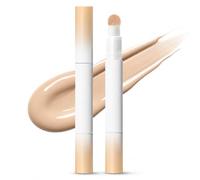 Concealer, for covering blemishes, natural tone, liquid foundation with sponge applicator, light foundation for an even complexion, water-resistant make-up foundation