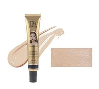 Concealer Foundation, Full Coverage Foundation,Concealer Lasting Nude Makeup Moisturizing Long-lasting Primer Finishing Powder Brighflesh Color CC Liquid Foundation (Nude)