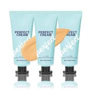 Concealer Foundation Perfecting Cream, 80g All-Over Complexion Perfector, Long-Lasting CC Cream Foundation - Waterproof, Evens Out Skin Tone (3PC, One Size)