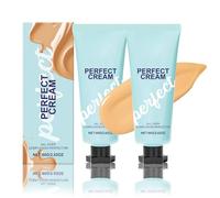 Concealer Foundation Perfecting Cream, 80g All-Over Complexion Perfector, Long-Lasting CC Cream Foundation - Waterproof, Evens Out Skin Tone (2PC, One Size)