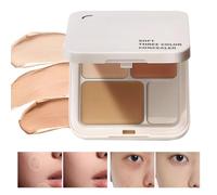 Concealer Palette 3-Color,Concealer with Full Coverage Natural Shade - Long-Lasting Foundation Corrector for Blemishes Redness Imperfections Makeup Beauty Skin