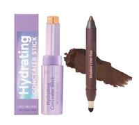 Concealer Stick & Shadow Liner Makeup Combo, Hydrating Concealer Stick, 2-in-1 Eyeliner & Eyeshadow, Waterproof, Natural Coverage & Instant Glow for Daily & Night Looks (Style F)